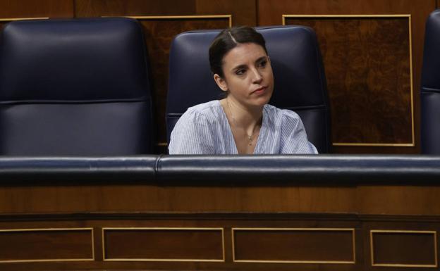 La ministra de Igualdad, Irene Montero. 