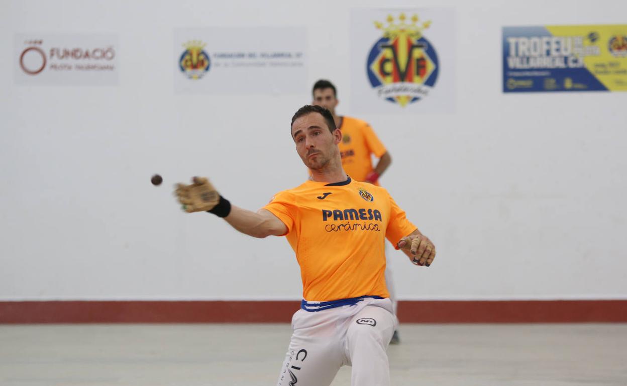 Nacho, durante la semifinal disputada este viernes. 