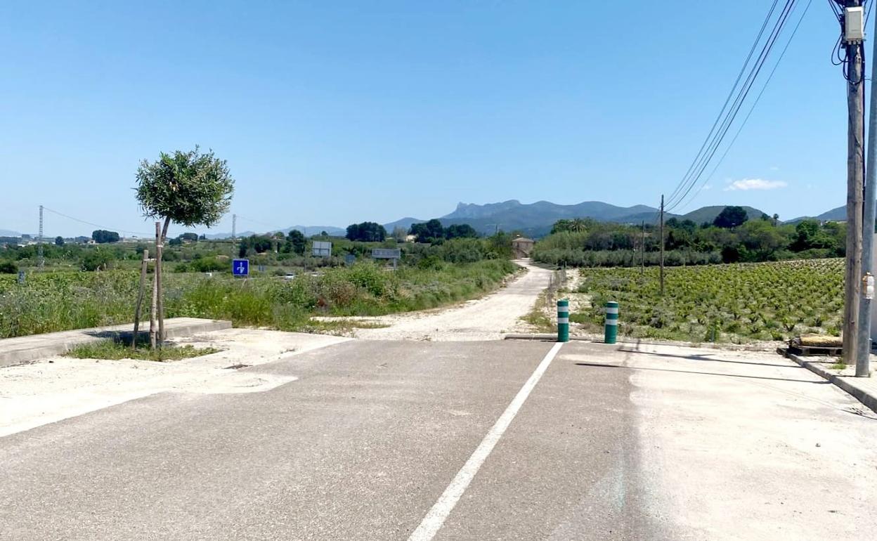 El Paseo de la Habana del Polígono Industrial de Agullent donde se pretende actuar. 