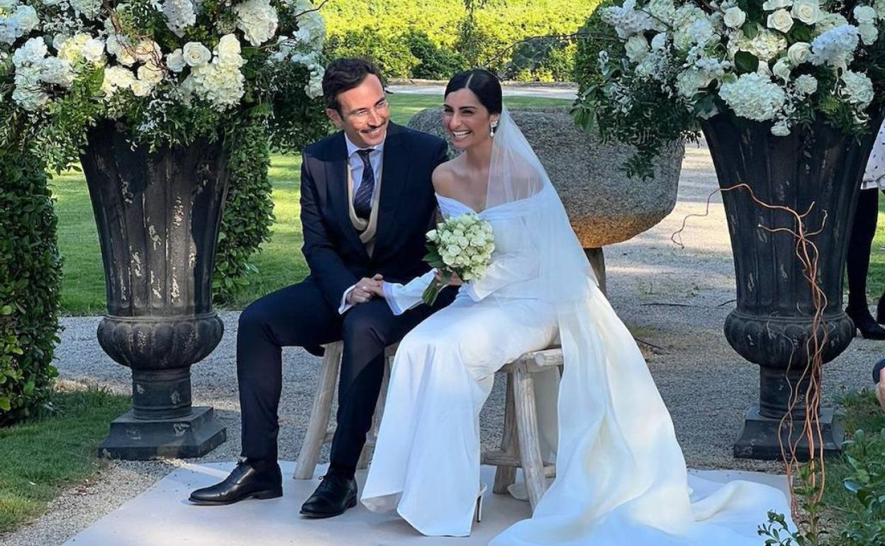 Alberto Eltini y Marina Martín, en la Vallesa de Mandor. 