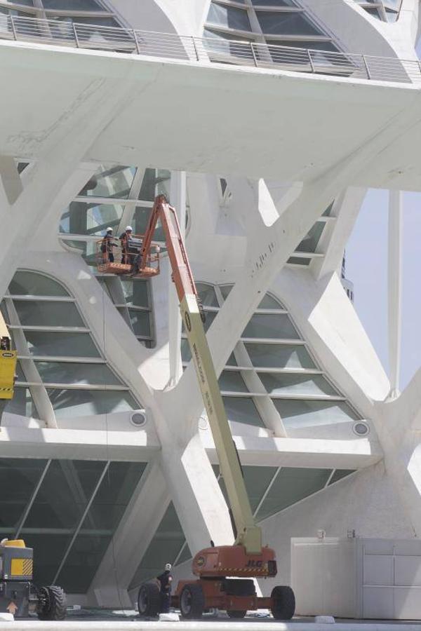 Fotos: Trabajos de mantenimiento en el museo Principe Felipe