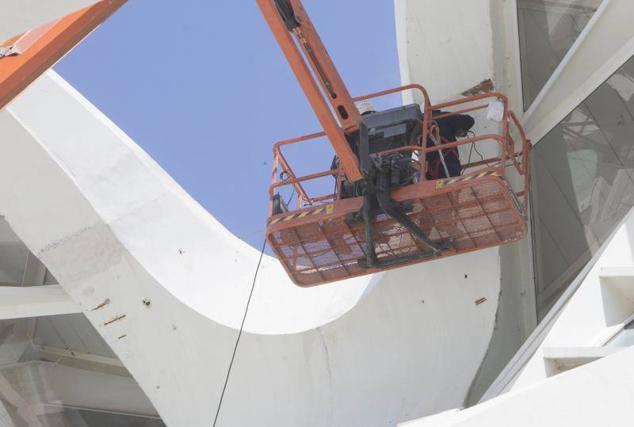 Fotos: Trabajos de mantenimiento en el museo Principe Felipe