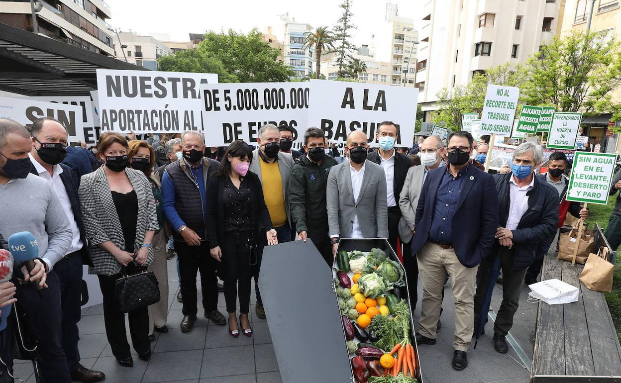 Imagen de una concentración de agricultores convocada por Asaja el año pasado. 