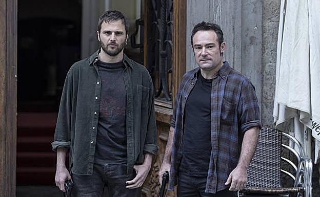 Mikel Bustamante y Urko Olazabal en 'Maixabel'.