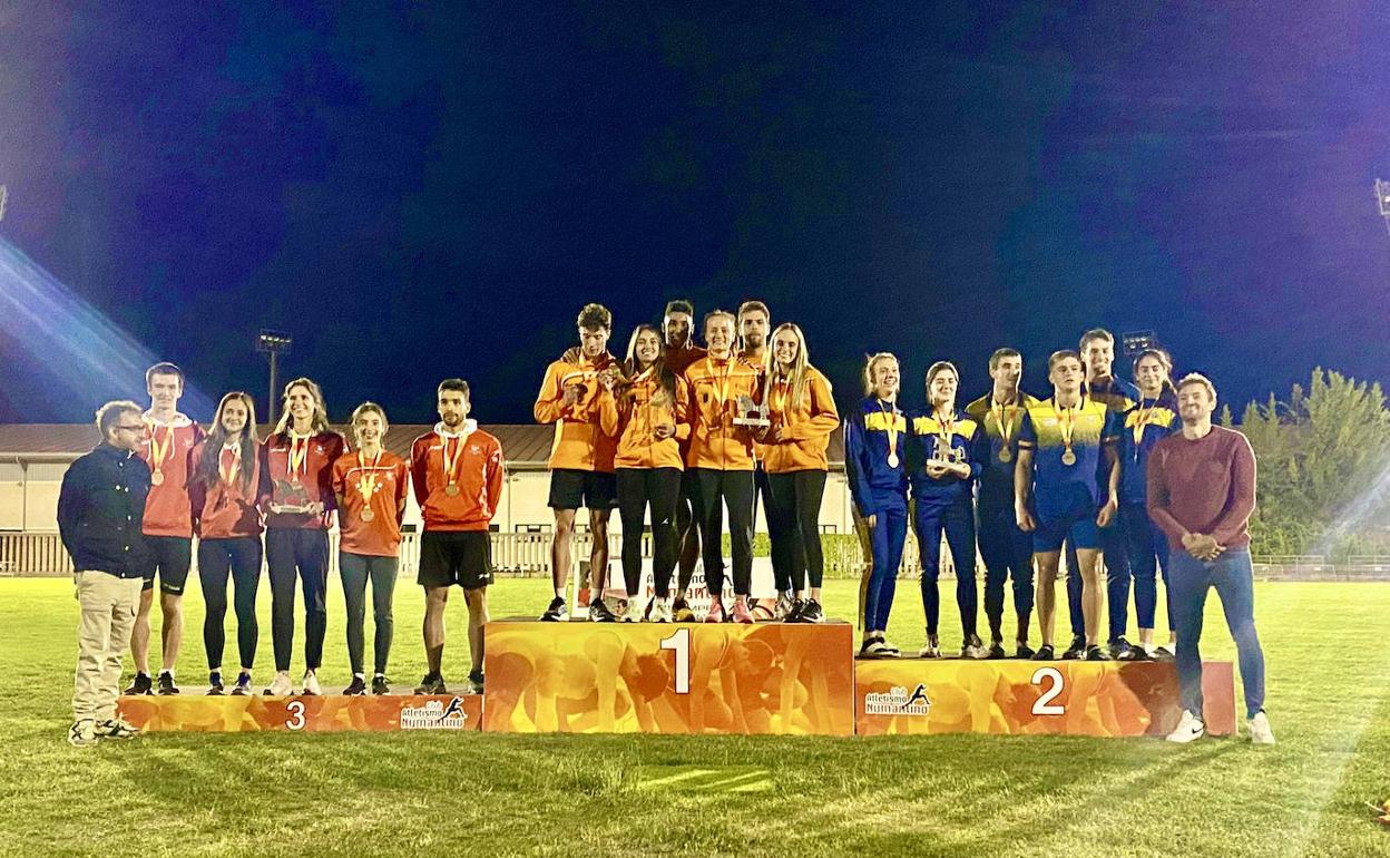 La selección valenciana, en lo más alto del podio en Soria