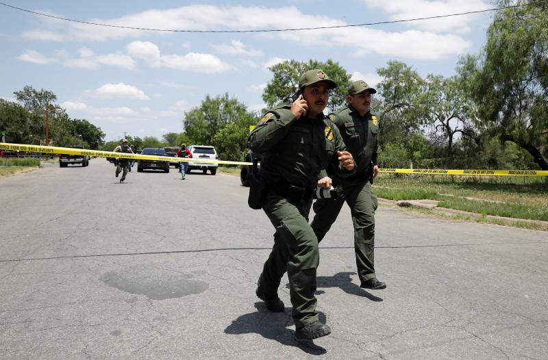 La Policía acordona la zona del ataque.