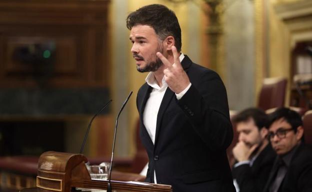 El portavoz de Esquerra Republicana en el Congreso Gabriel Rufián