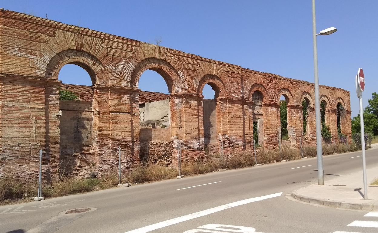 Estado de la antigua estación de tren de Xàtiva. 