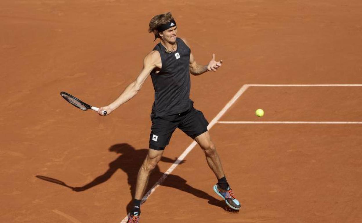 Zverev, en Roland Garros.