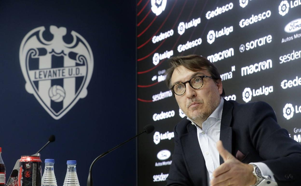 Quico Catalán, durante una comparecencia en el Ciutat de València.