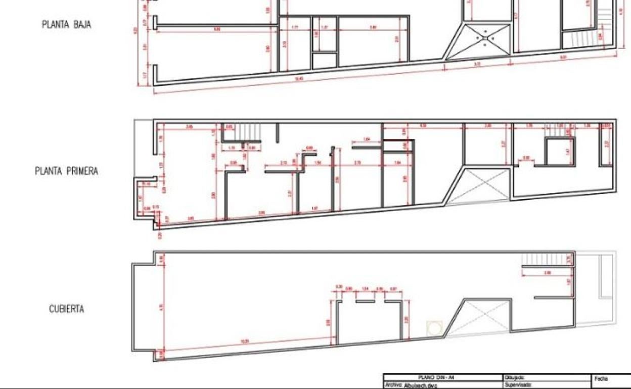 Plano del inmueble subastado. 