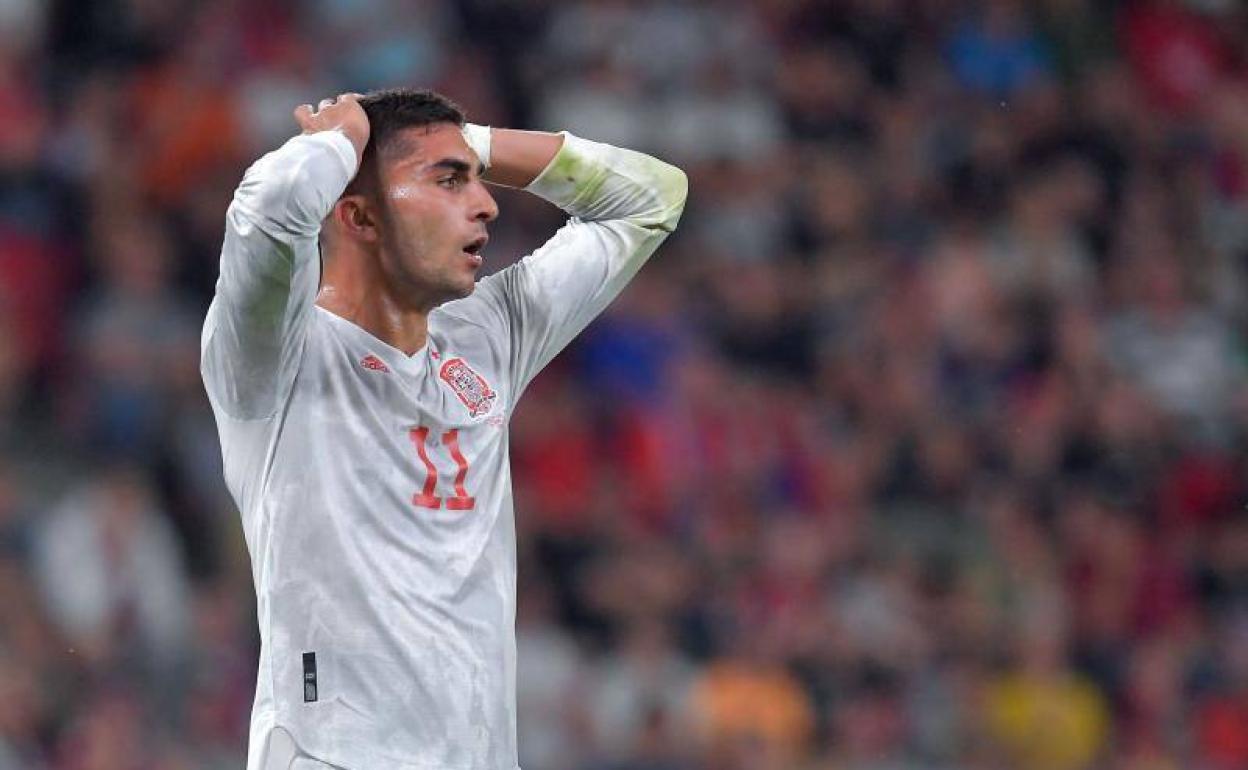 Ferran Torres, en el partido de la selección ante la República Checa.