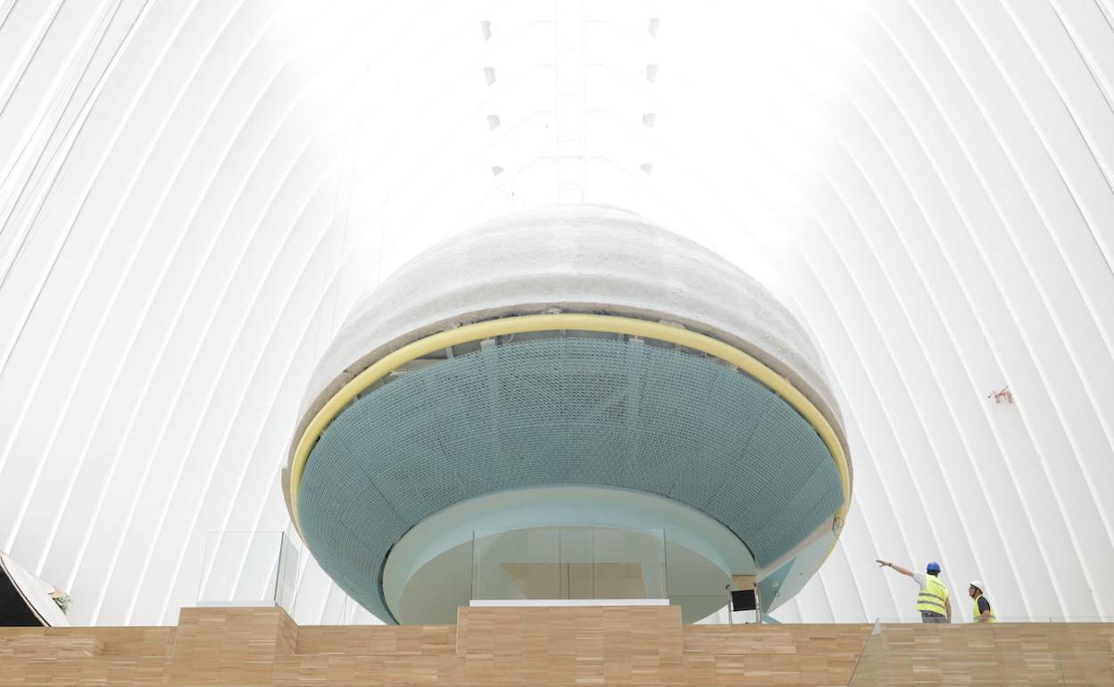 Interior de CaixaForum Valencia.