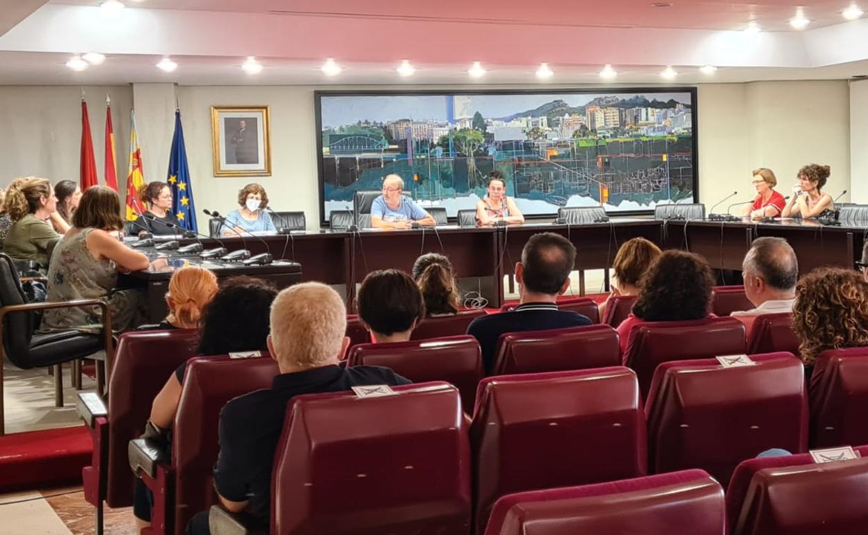 Reunión del Consell Escolar de Alzira. 