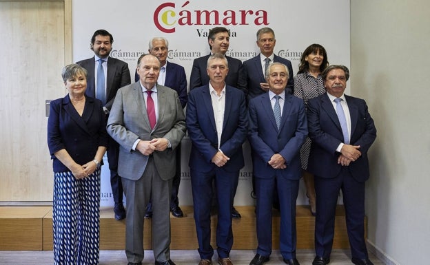 El nuevo comité ejecutivo de Cámara Valencia. 