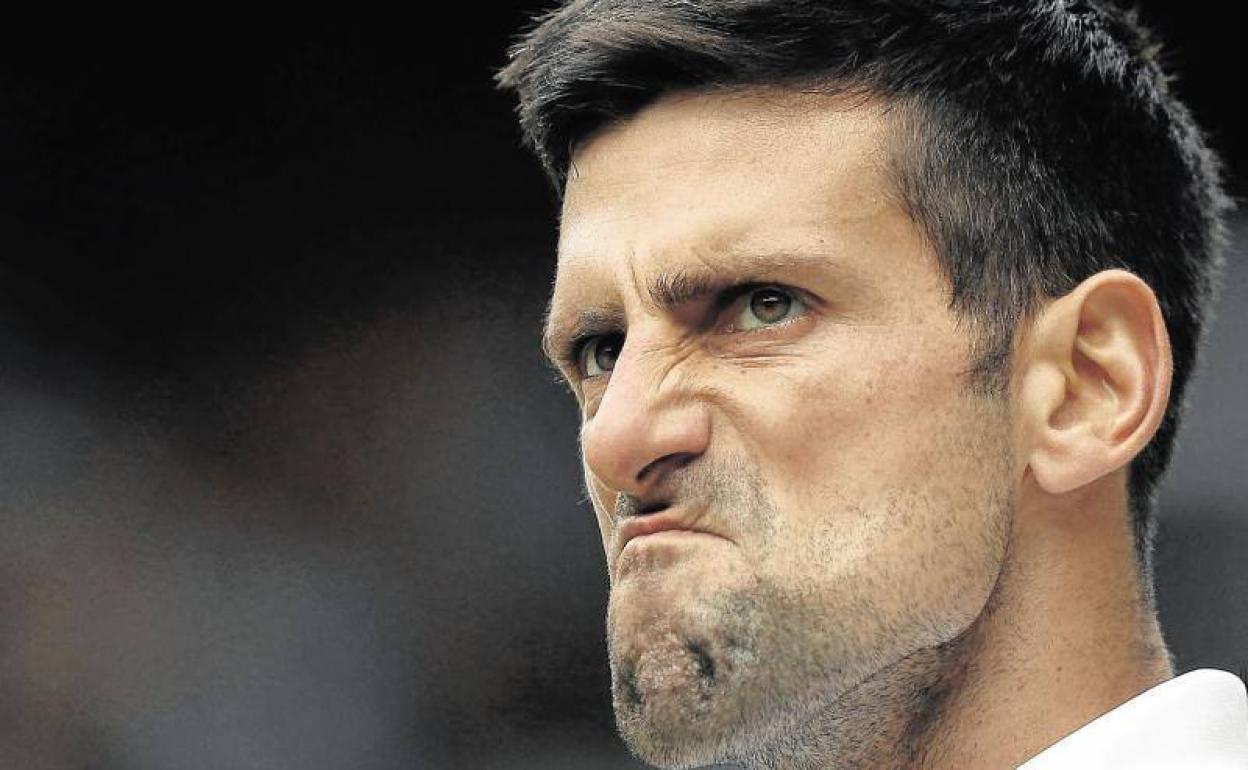 Novak Djokovic en Wimbledon 2021.