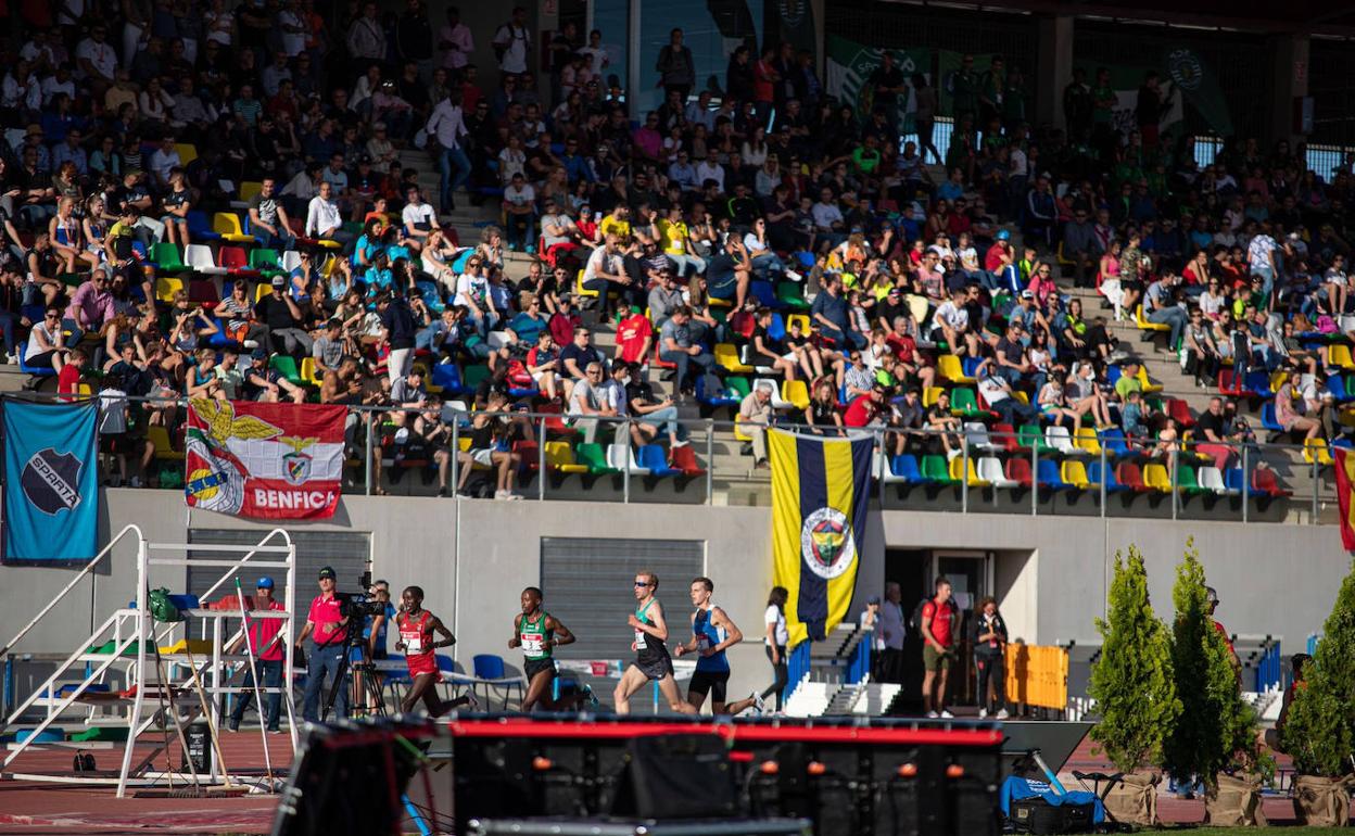 El estadio Gaetà Huguet, durante una competición. 