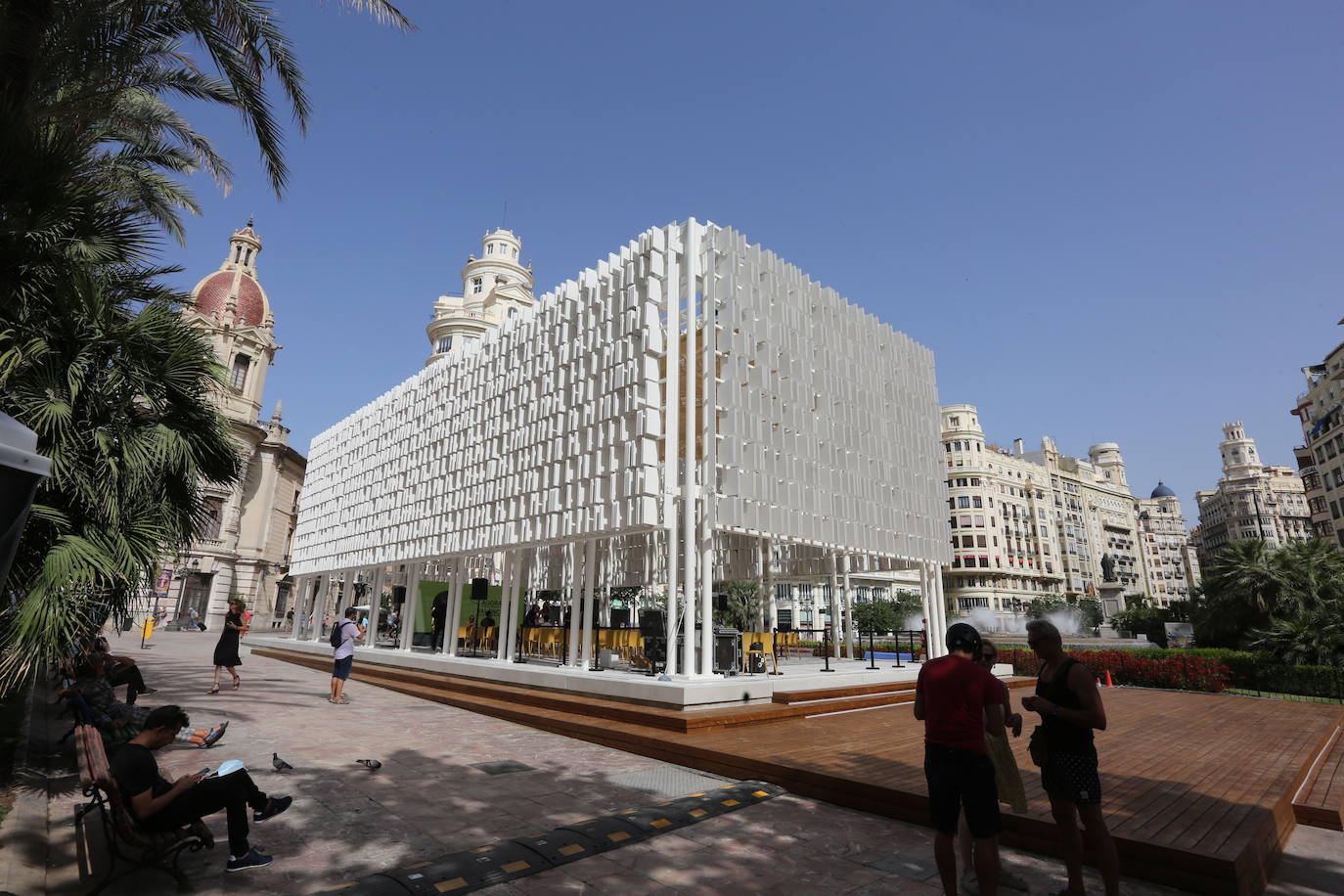 Fotos: Así es el Ágora de la plaza del Ayuntamiento de Valencia