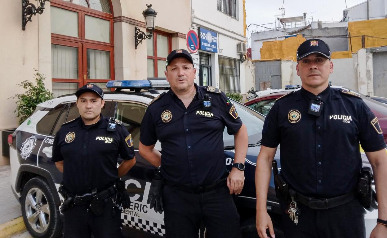 Agentes de la Policía Local de Alberic. 