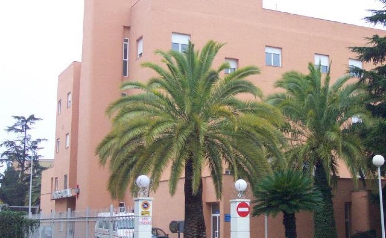 Entrada del Hospital Genral de Ontinyent. 