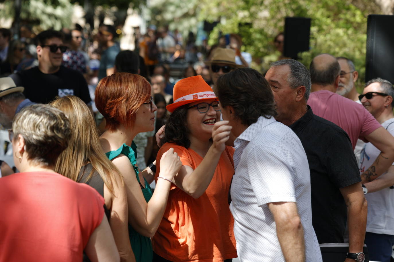 Fotos: Primer acto de partido de Compromís tras la imputación de Oltra