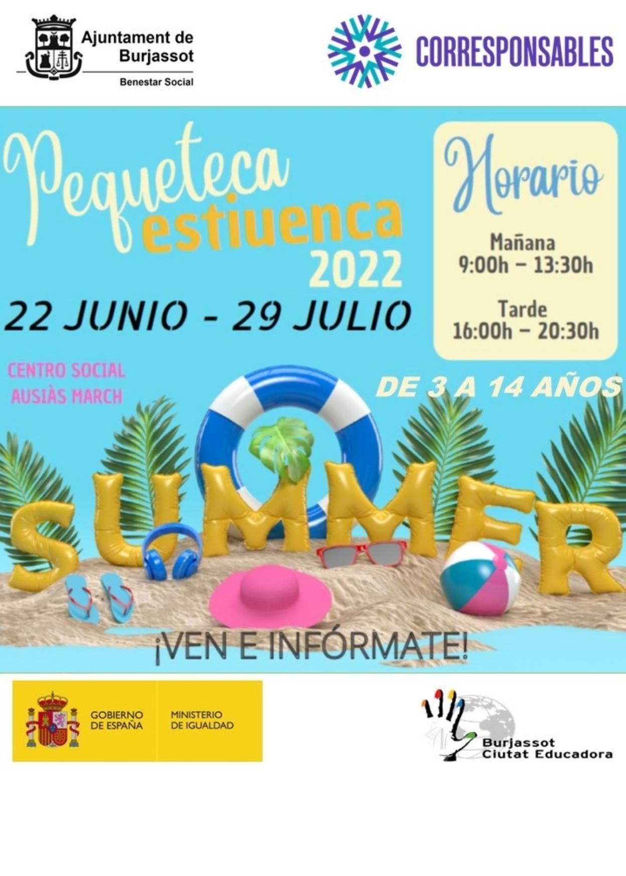 El Centro Social Ausiàs March acoge el servicio de la Pequeteca de verano