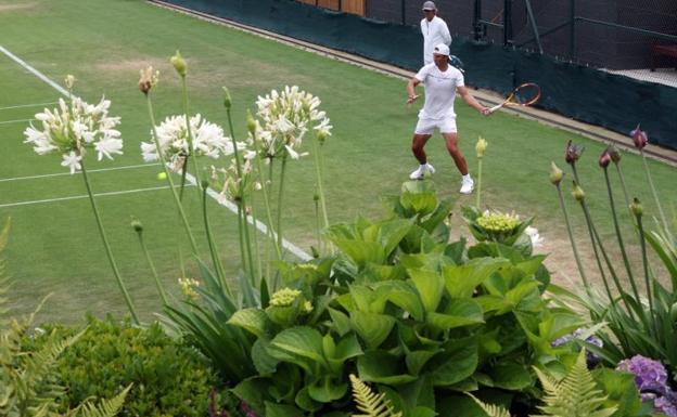 Rafa Nadal, en el All England Club de Londres. 