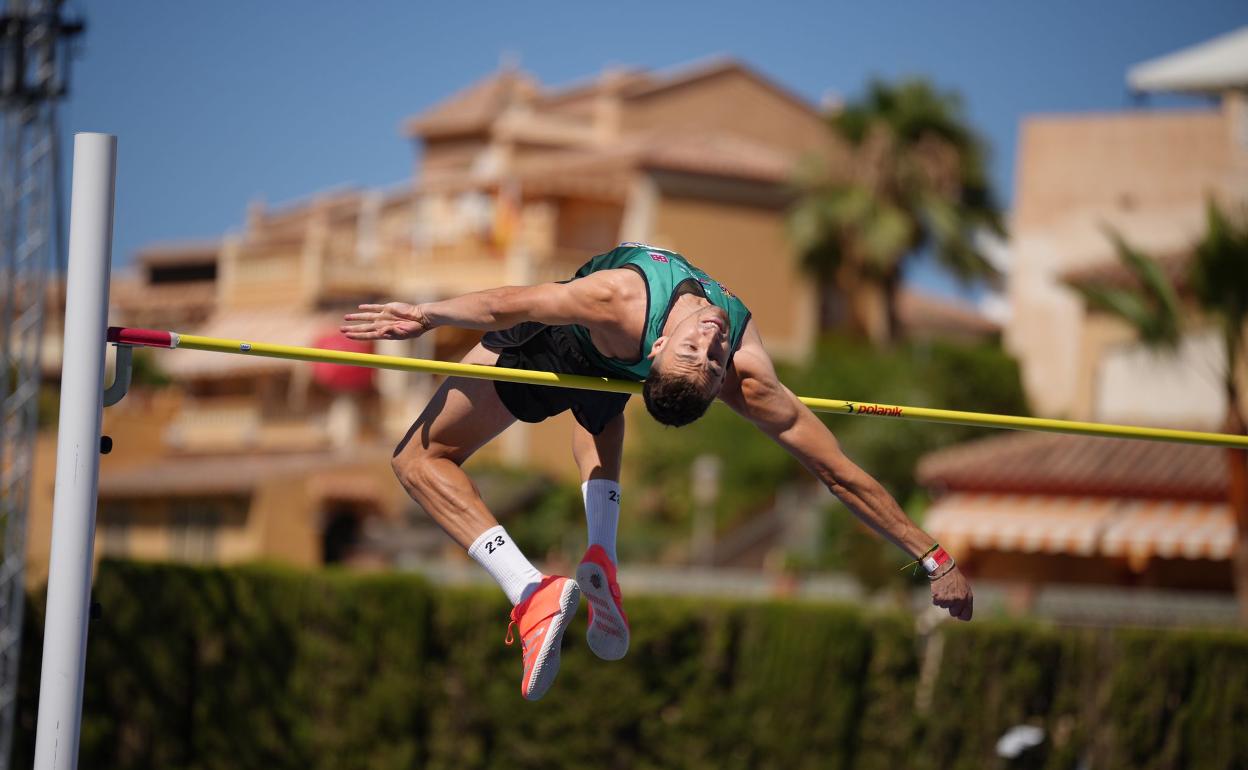 Alexis Sastre, durante el Campeonato de España de Atletismo celebrado en Nerja. 