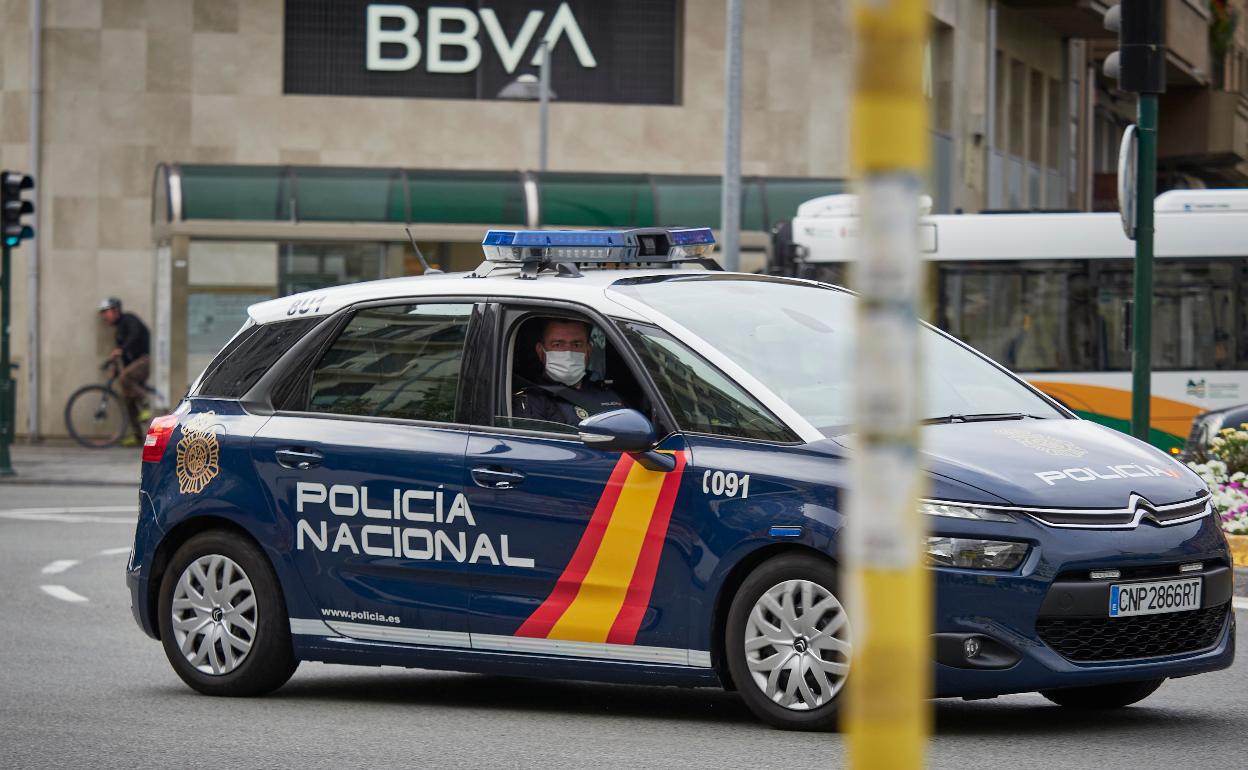 Un coche patrulla de la Policía Nacional. 