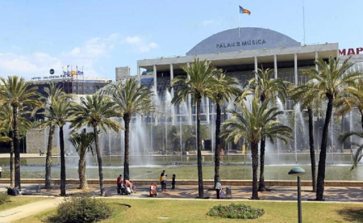 Jardines del Palau de la Música.