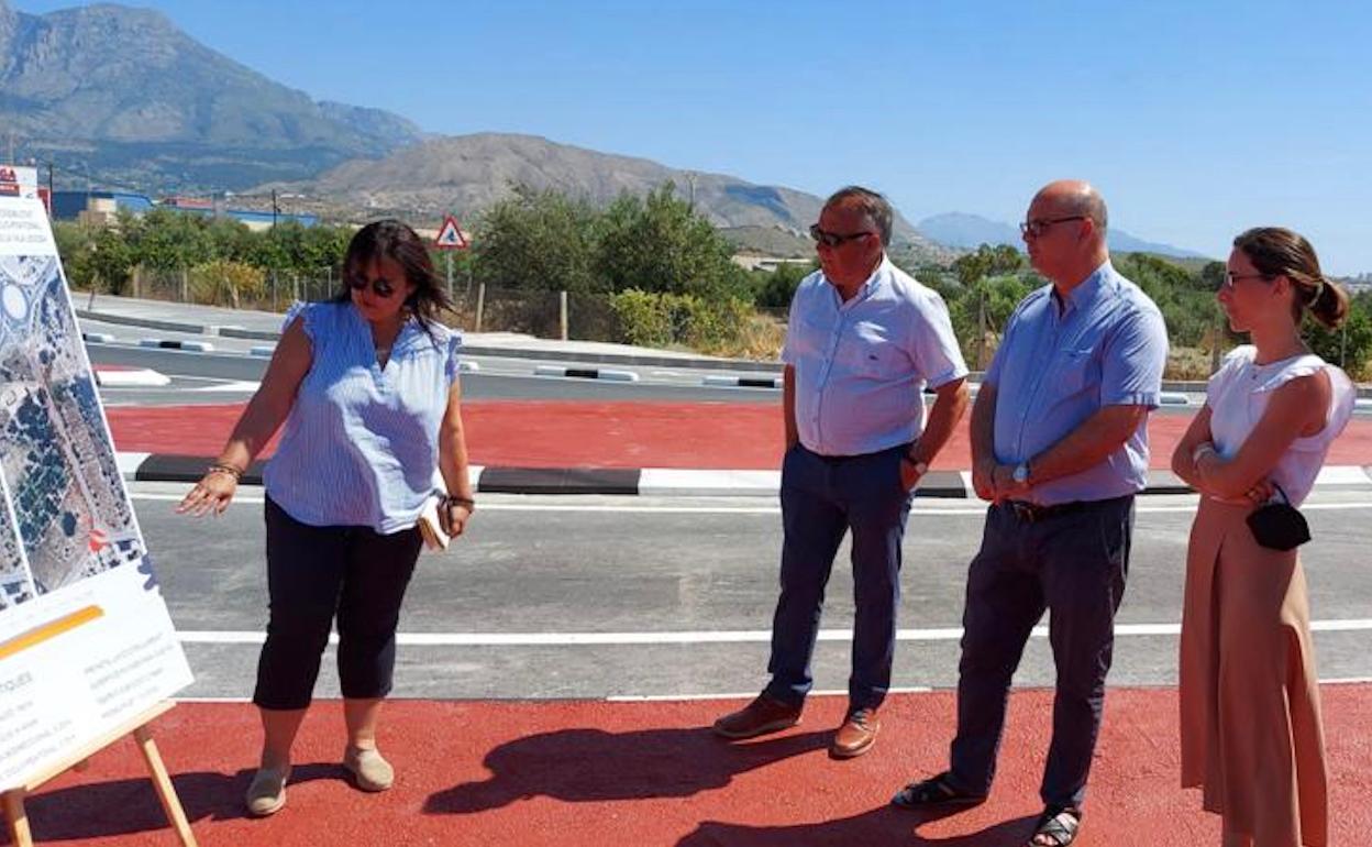 Andreu Verdú durante su visita a las obras