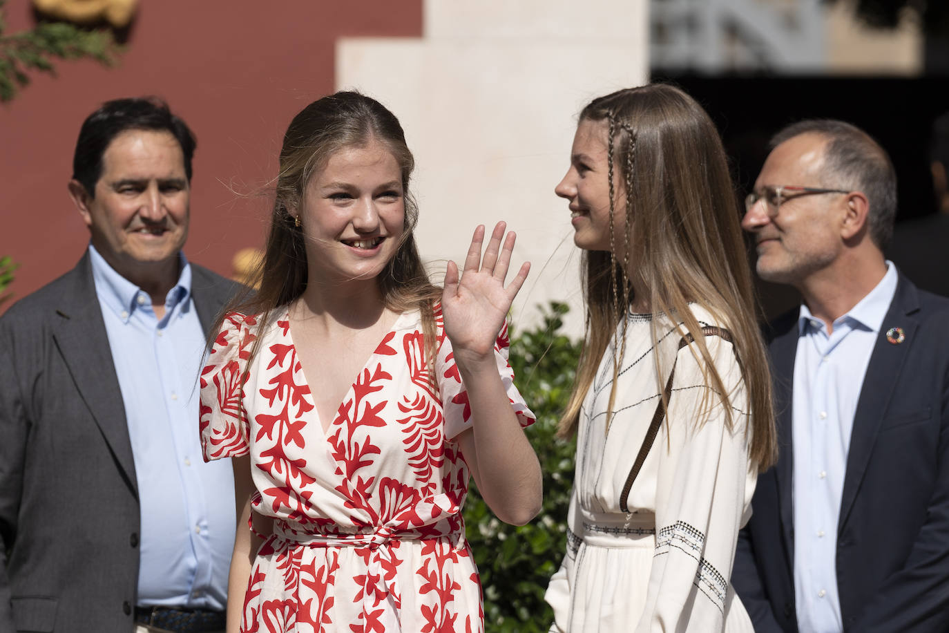 Fotos: Leonor viaja a Girona por primera vez