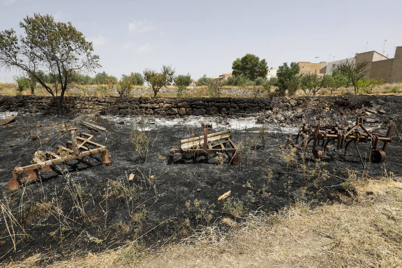 Fotos: Los efectos del incendio de Venta del Moro