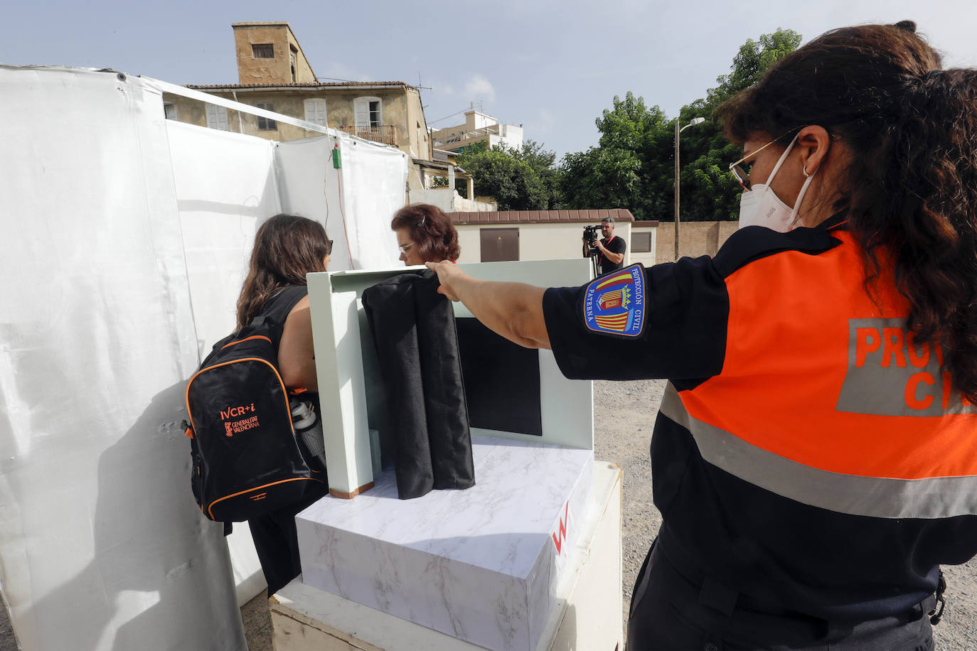 Fotos: Simulacro de incendio en el Museo de Bellas Artes de Valencia