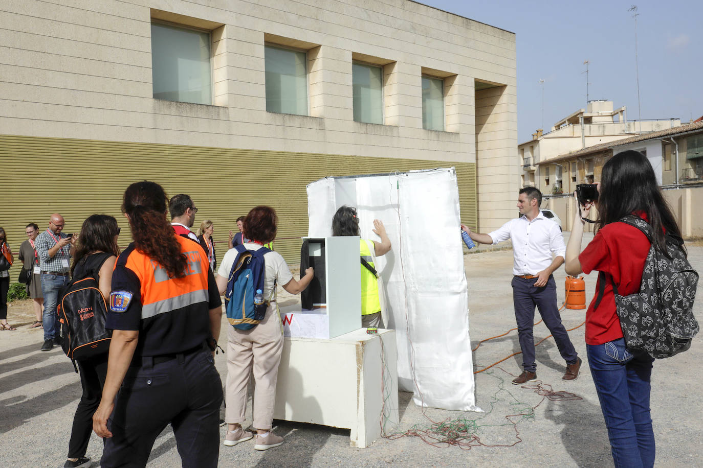 Fotos: Simulacro de incendio en el Museo de Bellas Artes de Valencia