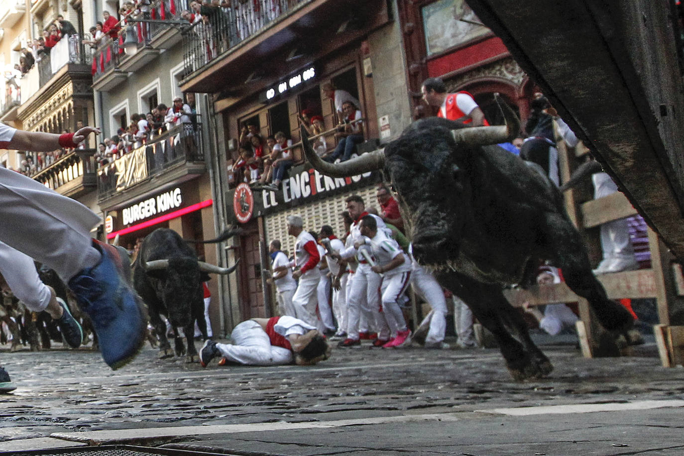 Fotos: Las fotos más espectaculares del tercer encierro de los Sanfermines 2022