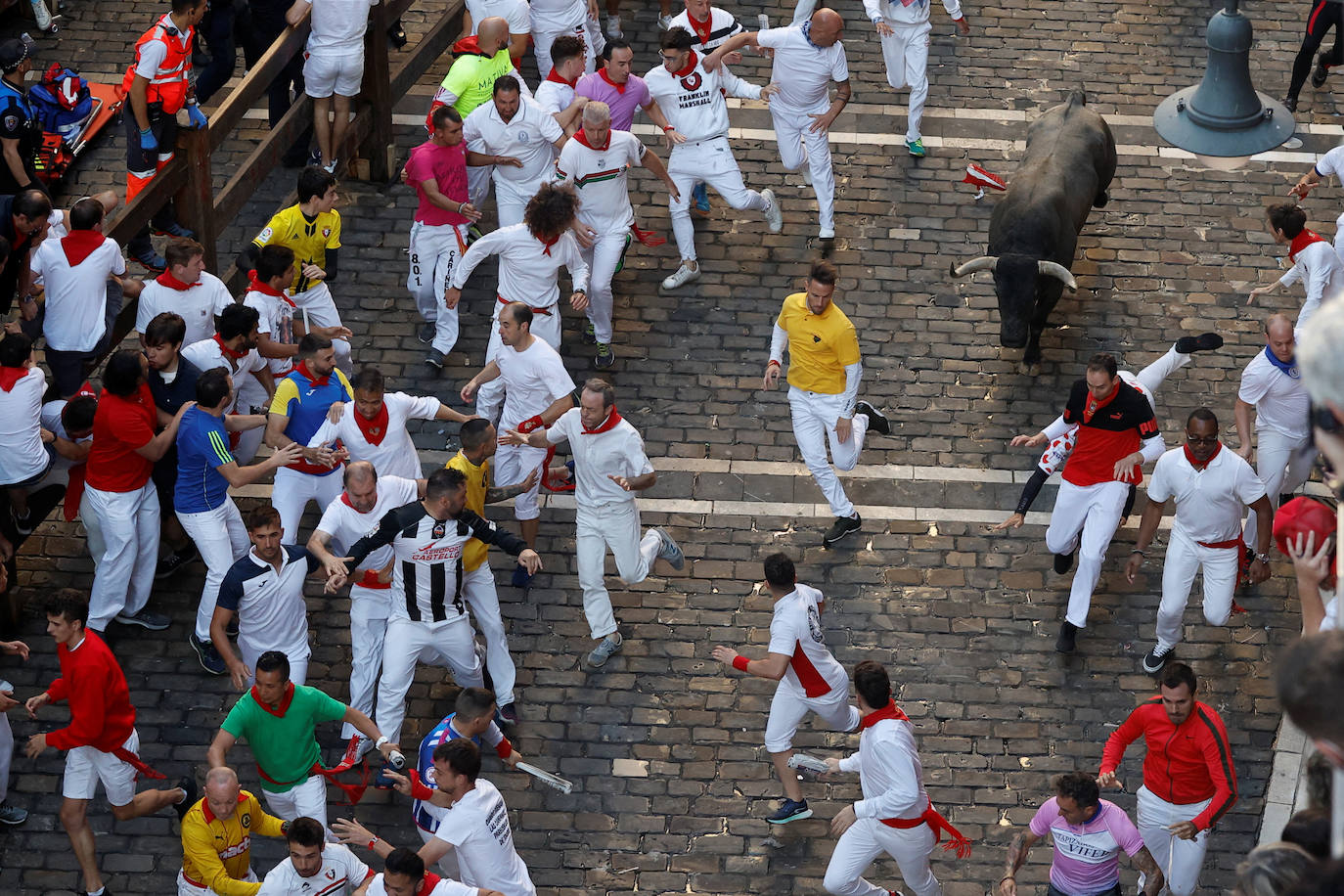 Fotos: Las fotos más espectaculares del tercer encierro de los Sanfermines 2022