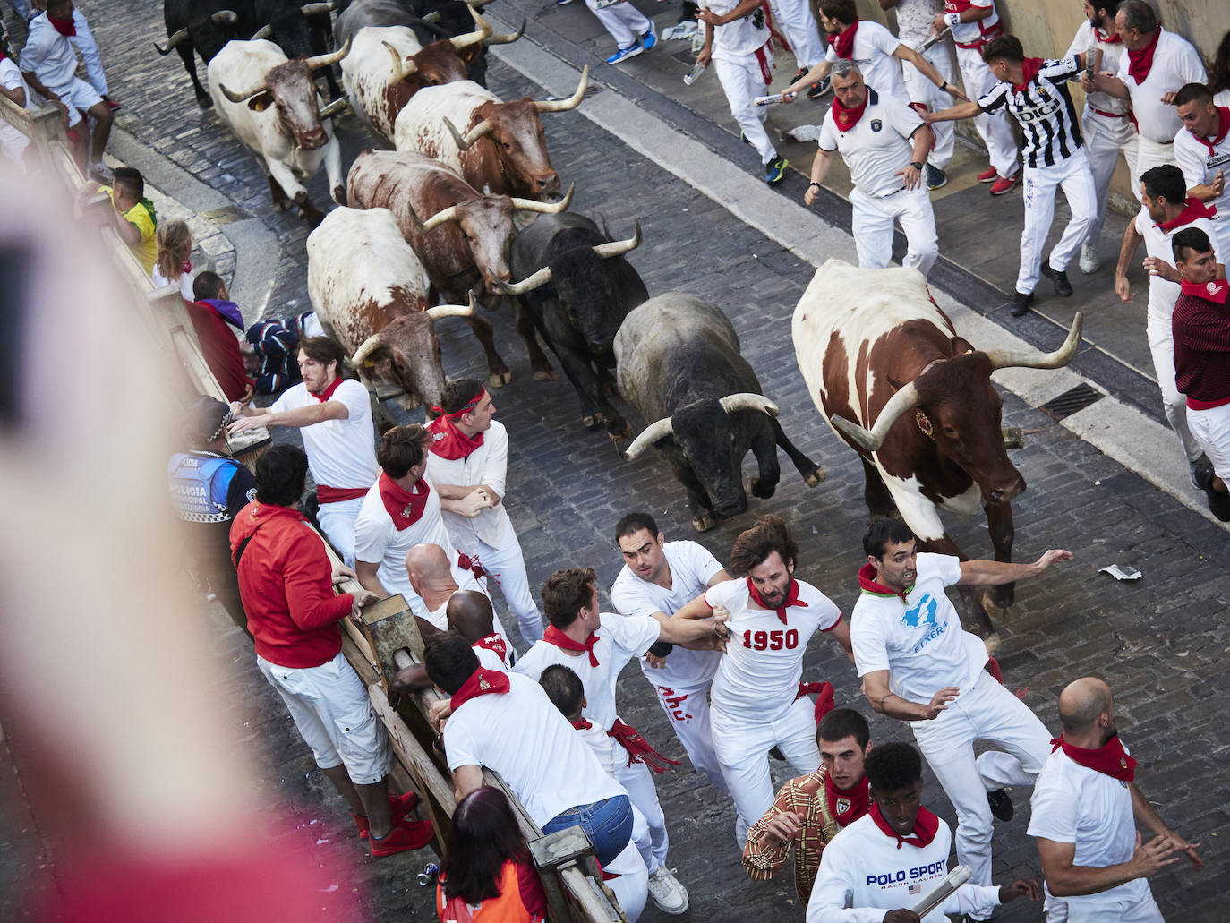 Fotos: Las fotos más espectaculares del tercer encierro de los Sanfermines 2022