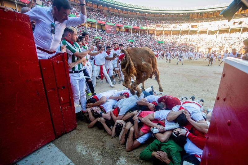 Fotos: Así ha sido el séptimo encierro de San Fermín