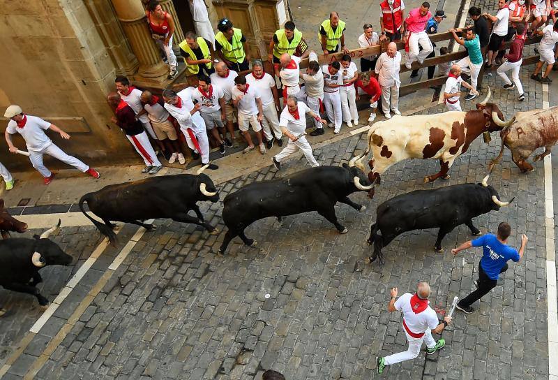 Fotos: Así ha sido el séptimo encierro de San Fermín