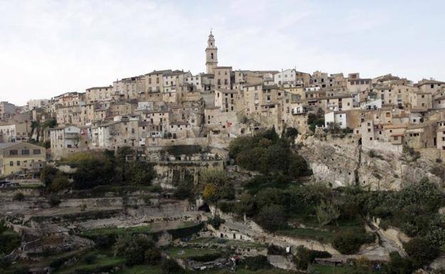 Vista del casco antiguo de Bocairent.