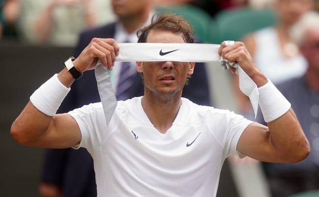 Rafa Nadal en Wimbledon. 