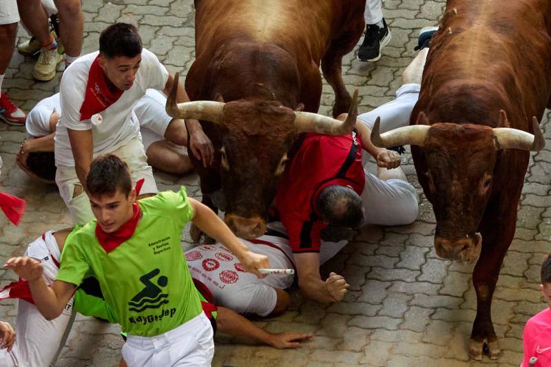 Fotos: Las mejores imágenes del encierro final de los Sanfermines