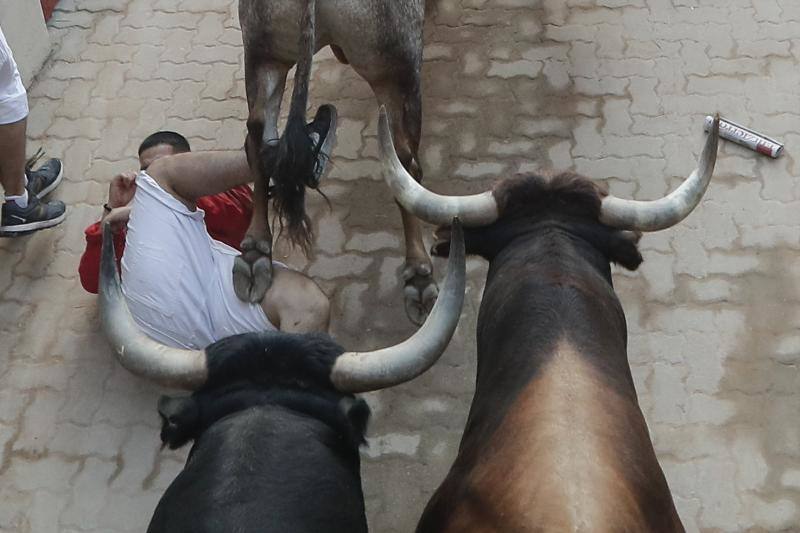 Fotos: Las mejores imágenes del encierro final de los Sanfermines