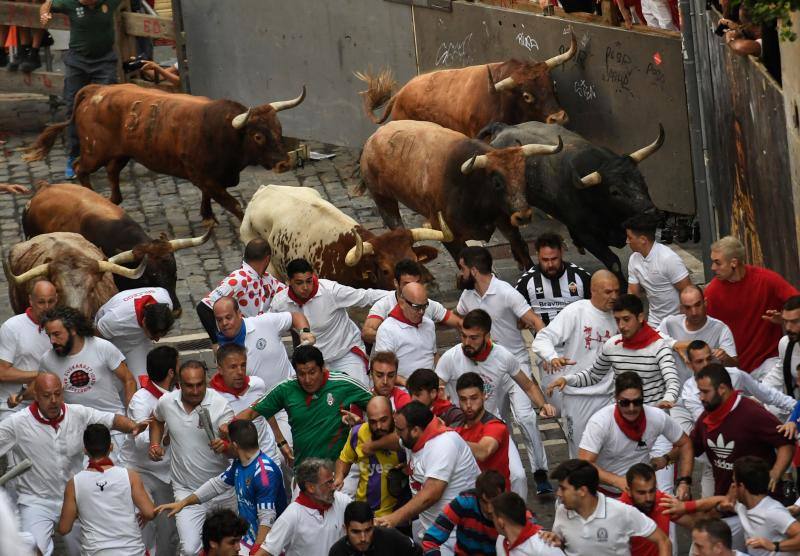 Fotos: Las mejores imágenes del encierro final de los Sanfermines