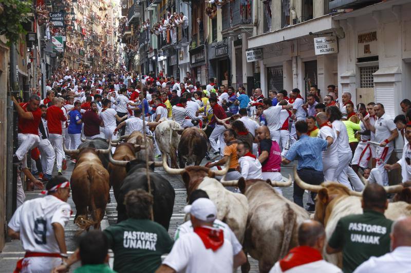 Fotos: Las mejores imágenes del encierro final de los Sanfermines