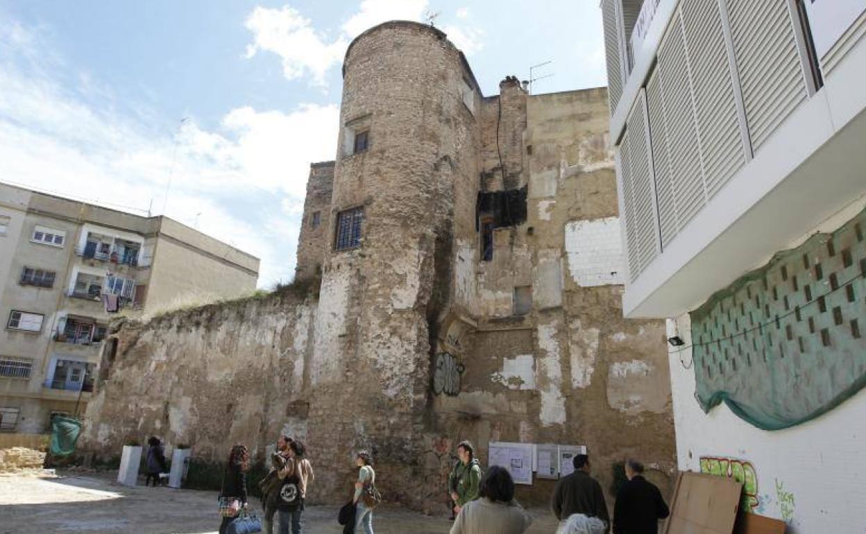 Restos de la muralla islámica, en imagen de archivo. 