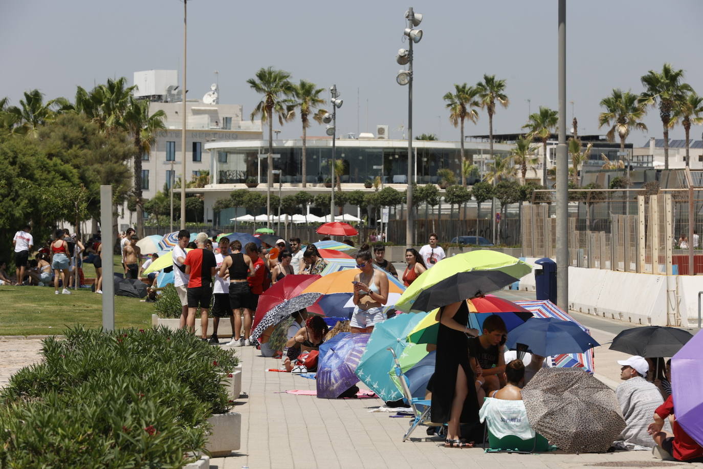 Fotos: Colas para ver a Rosalía en Valencia en plena ola de calor