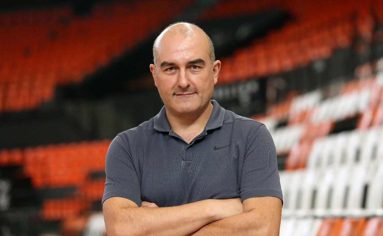 Jaume Ponsarnau, en la grada de la Fonteta.