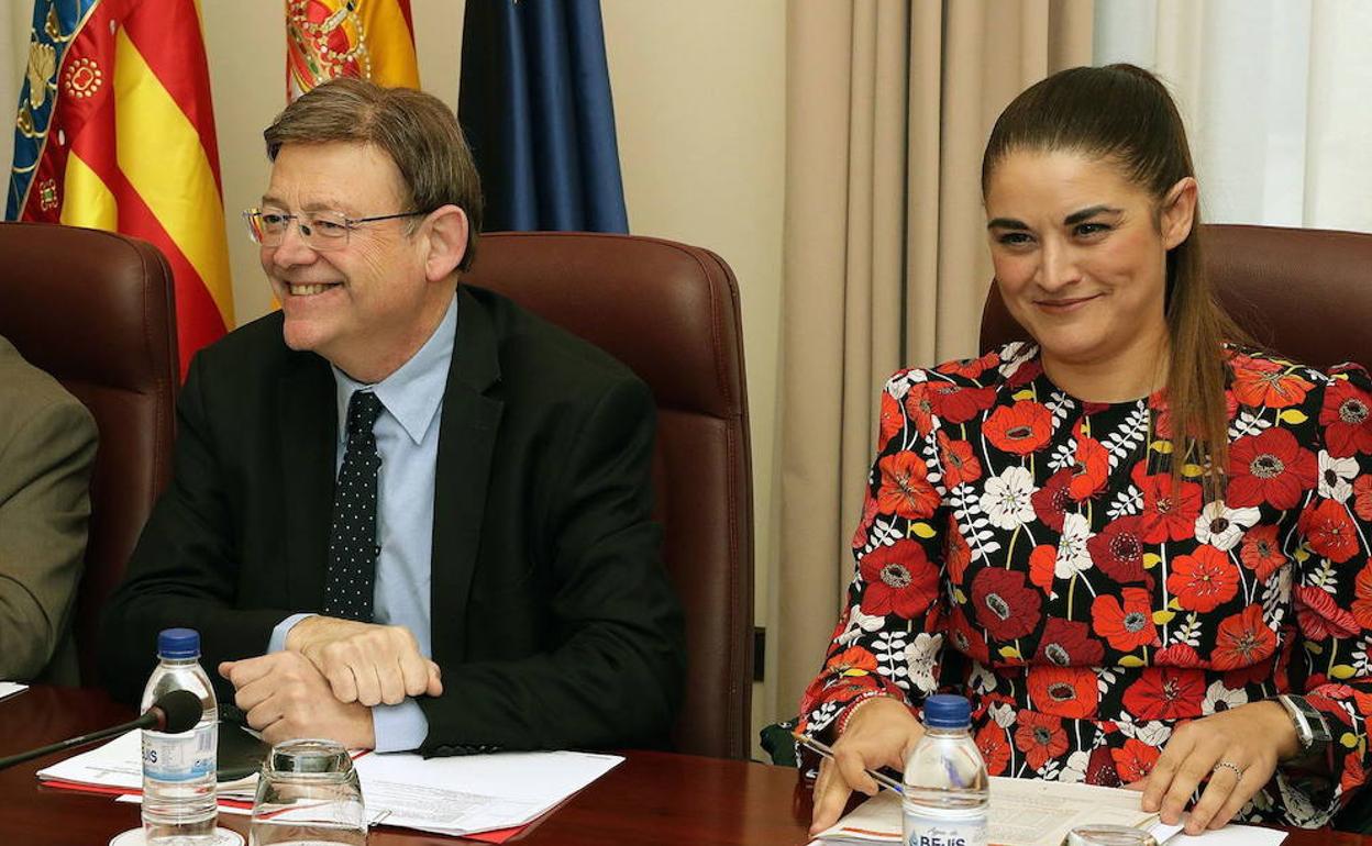 El presidente, Ximo Puig, y la consellera de Agricultura, Mireia Mollà.